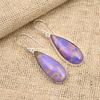 Purple Copper Turquoise Gemstone Handmade Jewelry Solid 925 Sterling Silver Earring
