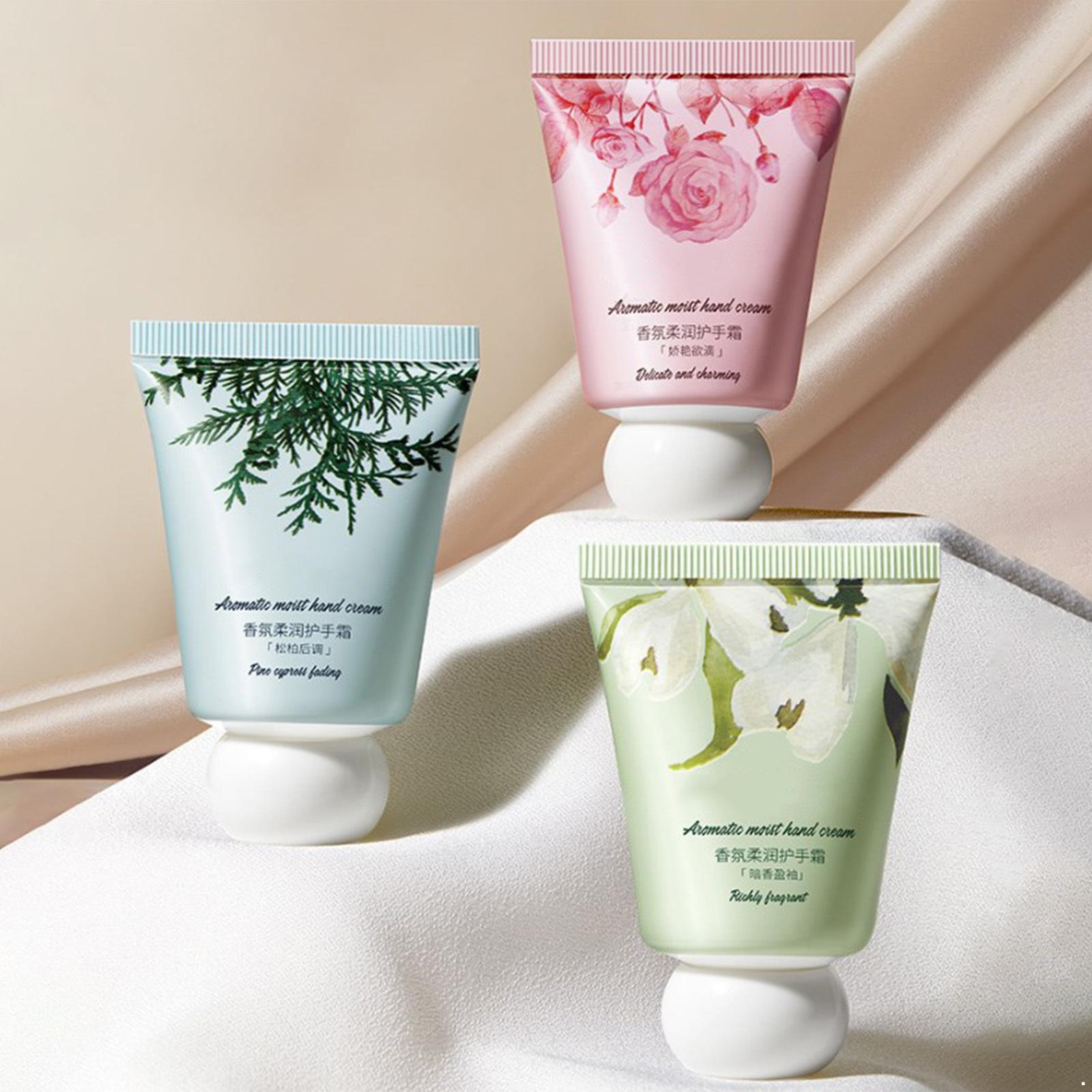 

Набір із 3 ароматичних кремів для рук, подарунковий набір, зволожуючий лосьйон дорожнього розміру для сухої потрісканої шкіри, зимовий поживний догляд для жінок та чоловіків One Size