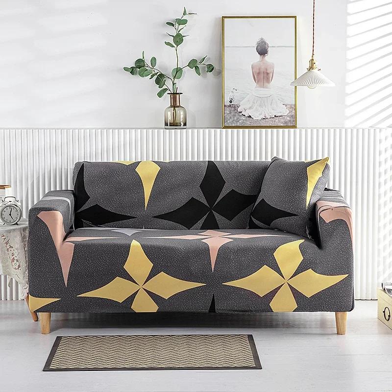 1/2/3/4 Seater Elastic Stretch Modern Sofa Covers for Living Room Sofa Couch Slipcovers Sectional Sofa Covers Housse De Canap