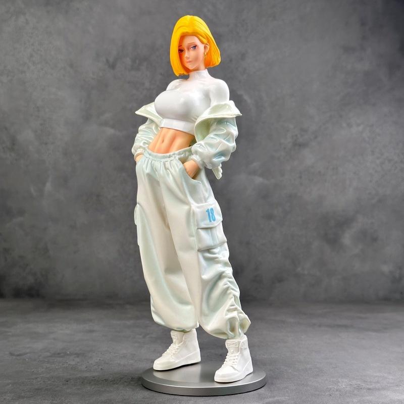 Dragon Ball Figure JT Cyborg No. 18 Standing Two-Dimensional Girl Anime Model Desktop Ornament Wholesale