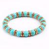 Blue Beaded Bracelet Charm Natural Stone Crystal Septa Stretch Women Bracelets & Bangles Fashion Yoga Jewelry Couple Gifts