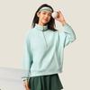 Li Ning Sports Lifestyle Serie Einfacher Vielseitiger Bequemer Polokragen Pullover Locker Lässiges Sweatshirt Damen Sweatshirt AWDVC18-5