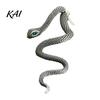 Fashion Accessories for Streetwear 1 Pair Vintage Gothic Snake Earrings, Retro Punk Front Back Boho Style Metallic Serpent Earrings Stud Halloween