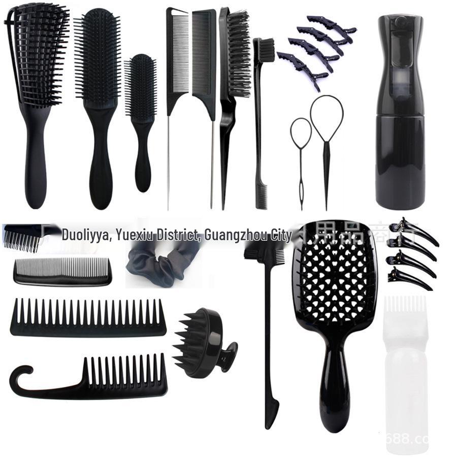 Bestseller Haarstyling-Set: Toupierbürste, Balayage-Kamm, Sprühflasche mit kontinuierlichem Sprühstoß, Werkzeug für Haarverlängerungsnadel