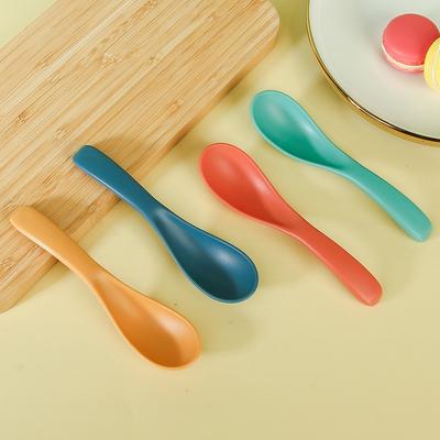 Jednofarebné dezertné lyžičky, kávové lyžičky, ryžové lyžičky pre deti v škôlke, polievkové lyžice, lyžice do reštaurácií a jedální