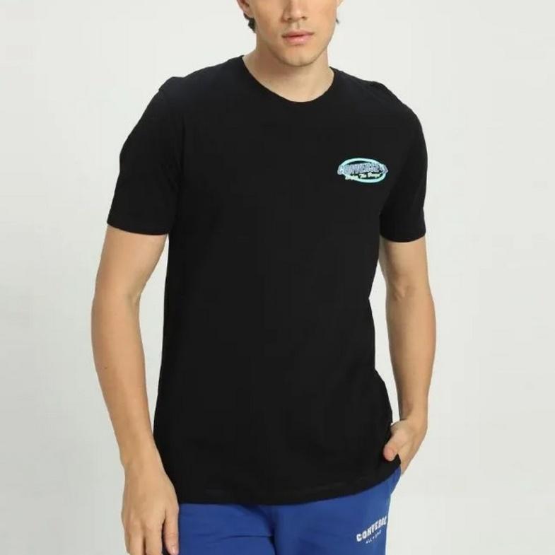 Converse Retro Sail Boat Graphic T-shirt Asia Sizing 'Black' Men's 10025441-A01