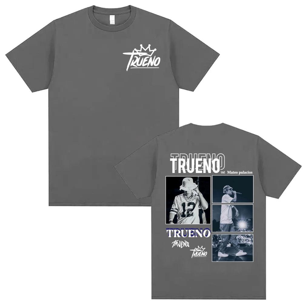 Trueno Mateo Palacios Album 2026 Tour T Shirts Mens Clothing Summer Streetwear Tshirts Unisex Hip Hop Fashion Casual T Shirt