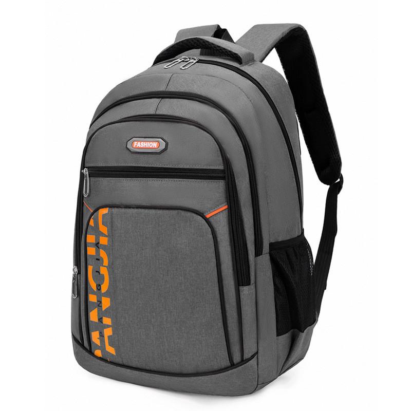 

Оксфордский Дышащий Простой Рюкзак Отделение для Ноутбука Путешествия Бизнес Школа серый