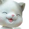 Car Dashboard Lucky Cat Decor Resin Shaking Head Cat Ornament Cute Cartoon Dancing Toy Figurines for Auto Interior