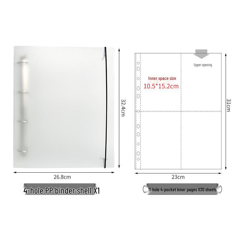 

Альбом карточек для детей: Алфавит пиньинь Zebra AI и Коллекция новых слов Qiaohu A4 11-Hole 4-Slot Pages, 30 Sheets