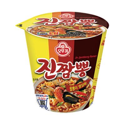 Ottogi Scharfe Meeresfrüchte Ramen/Jin-Jjamg-Bbong Kleine Tasse 75g (3 Optionen)