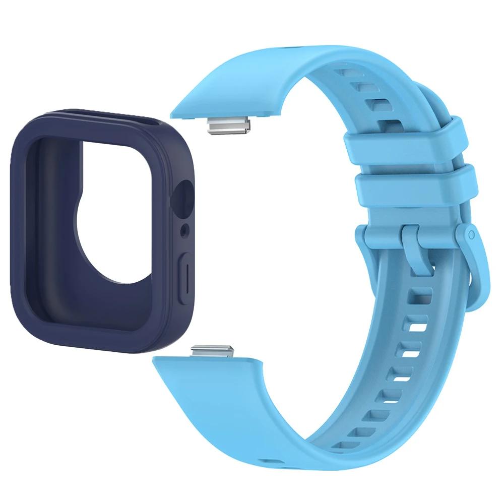 

Silicone Band+Case For Huawei Watch Fit 3 Soft Protector Cover For Huawei Fit 3 Colorful Sport Strap Replaceable Accessories Huawei Watch Fit 3