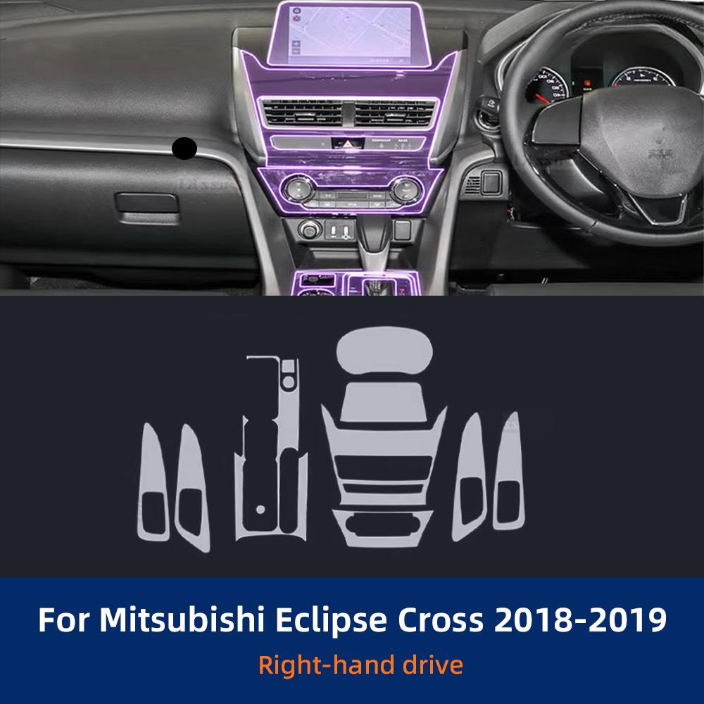 

For Mitsubishi Eclipse Cross 2018- Navigation Screen Gearbox Automotive Interior TPU Protective Film Anti-Scratch Sticker right side steering