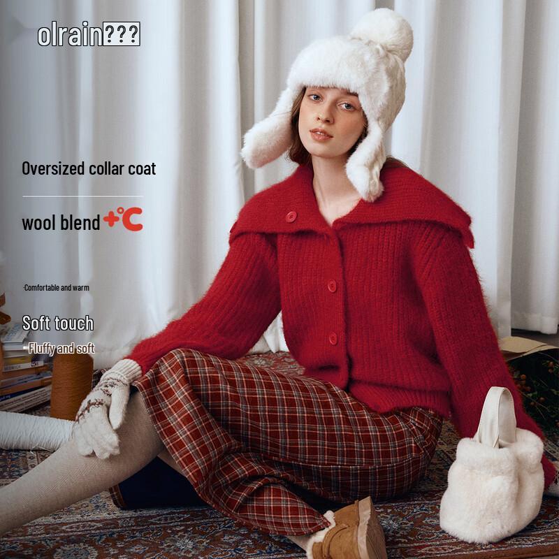 Olrain Women s Christmas Winter Knit Cardigan Sweater One Size