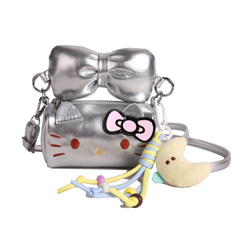 Hello Kitty Cartoon Mini Mädchen Umhängetasche Aus Wasserdichtem PU-Material Für Den Täglichen Gebrauch