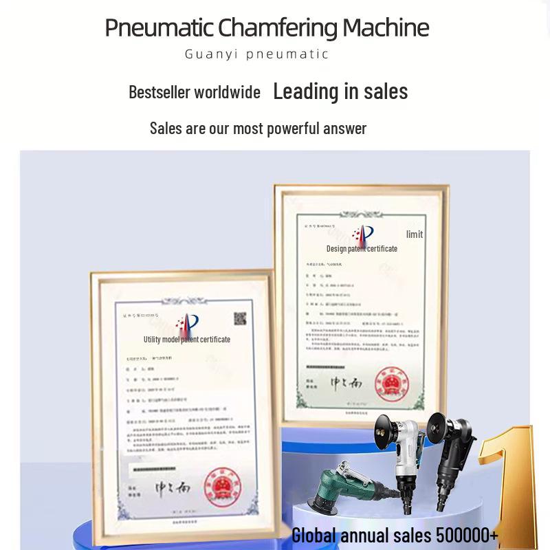 Handheld 45° Pneumatic Chamfering Machine for Metal Deburring