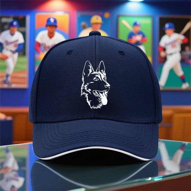 1pc of The New 2025 Summer And Autumn Unisex Lightweight Baseball Cap Featuring a German Shepherd Print