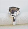 Natural Smoky Quartz Ring, Trillion Smoky Ring, Capricorn Birthstone, Handmade 925 Sterling Silver Ring, Promise Ring