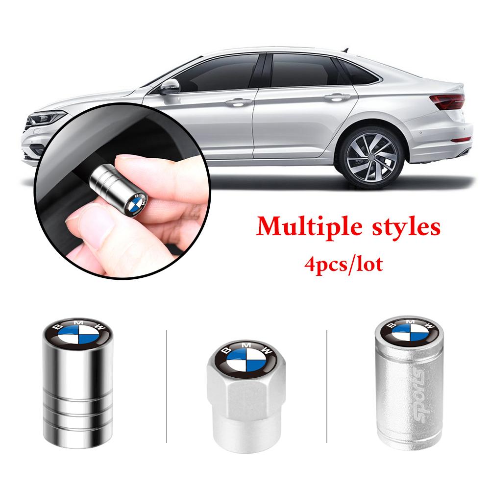 KYLZ4 4PCS Metal Car Wheel Tire Valve Air Stem Cap For BMW M Performance M3 M5 M6 F01 F30 E39 F20 E87 E92 G30 X5 G20 X1 X2 X3E60 F10 Q