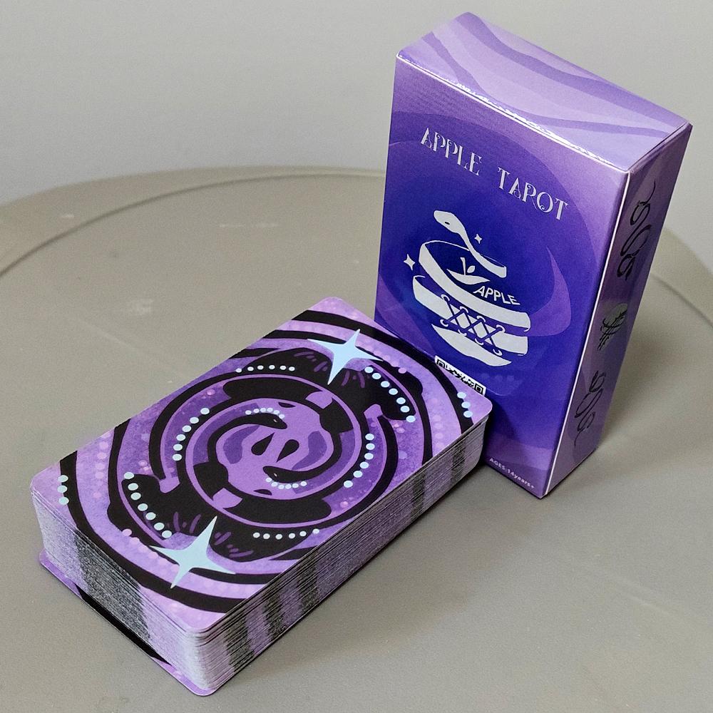 Apple Tarot Deck, Serpent's Forbidden Lust Tarot Cards 10.3*6cm, 78 Purple Pink Witch Tarot Cards