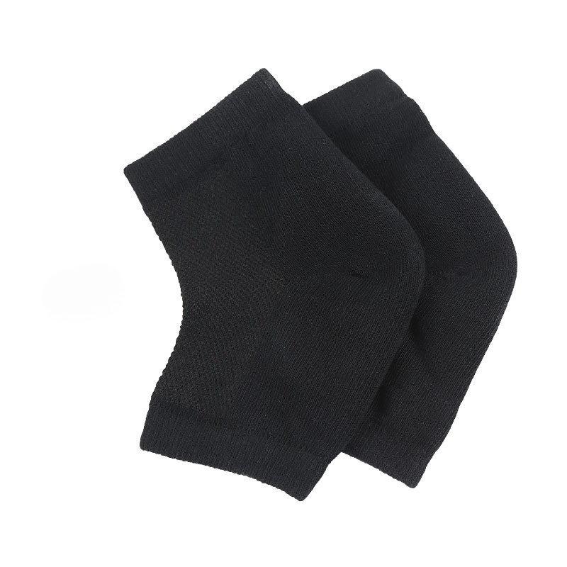 

Увлажняющие носки для пяток при трещинах, носки без пальцев для ухода за ногами, чтобы смягчить и увлажнить сухие потрескавшиеся пятки, гелевые носки для сухих потрескавшихся пяток чёрный