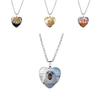 Adorable Heart Shaped Animal Time Gemstone Necklace With Charming Cat Pendant For Women