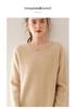 Women's Plus Size Loose Fit Cashmere Sweater - Warm Mid-Length, Round Neck, Drop Shoulder, Solid Color Knitwear for Autumn and Winter