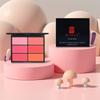 Six-Color Blush Palette: Large Multi-Tone Rouge for Makeup Artists and Students - Ideal for Studio and Stage.