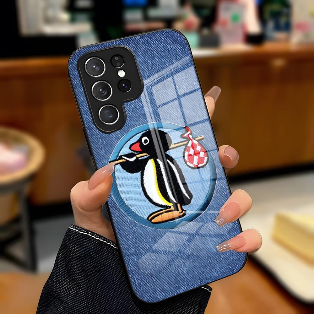 P-Pingu Pinguin Handyhülle Für Samsung S26 S25 Plus S20 S20 Plus S22 Ultra S23 FE S21 Plus S21 Ultra Glas Hülle