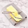 Multipurpose Cheese Slicer for Block Cheese, Stainless Steel Cheese Cutter Board with Blade and Scale