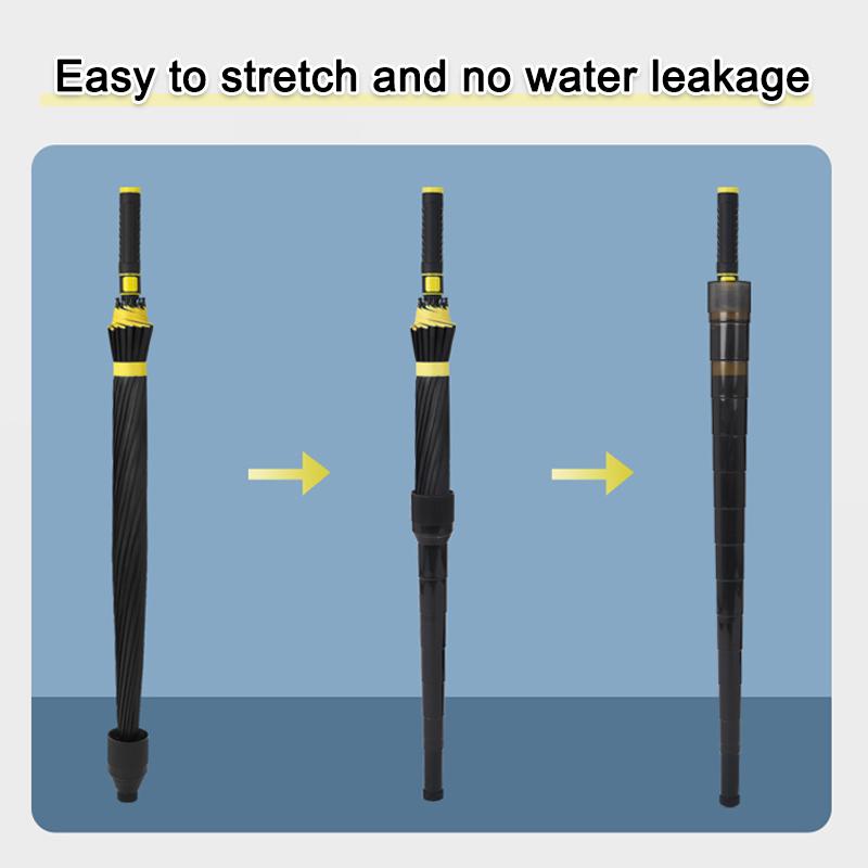 Light Luxury Waterproof Umbrella Automatic Golf Umbrella Long Handle Vinyl Fiber Umbrella