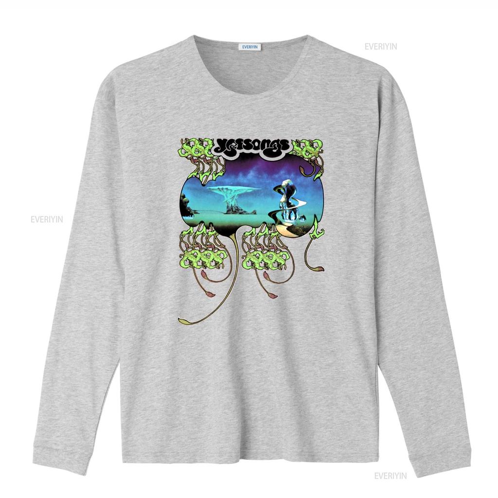 Yes Band Yessongs Album Cover Live 1973 Rare Vintage Casual Streetwear T Shirt Vintage Washed Streetwear Versatile Homme