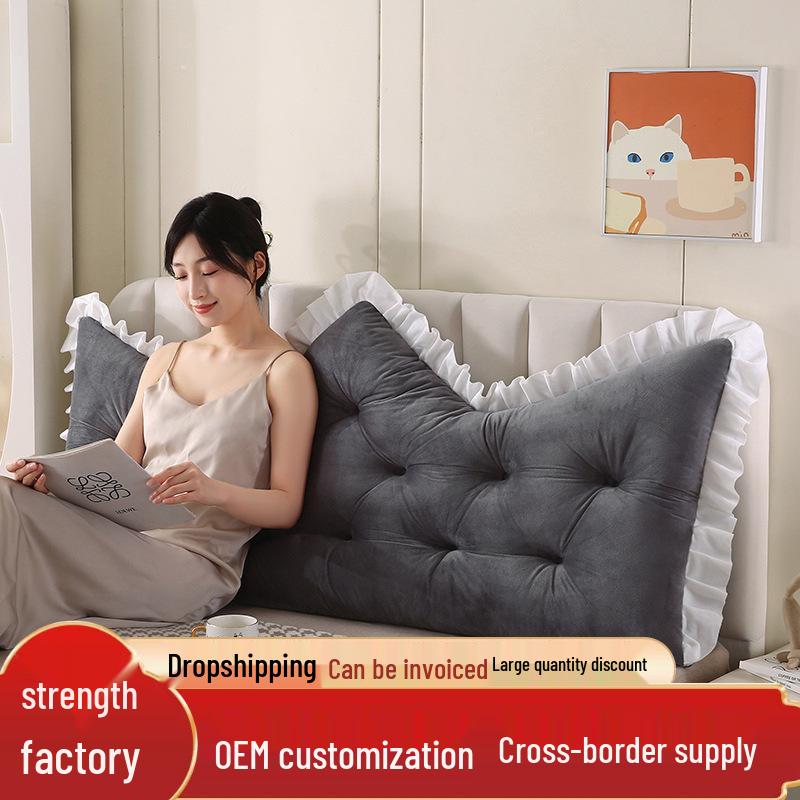 Prinzessinnenkrone Schlafzimmer Rückenlehnenkissen - Weiches Kopfteilkissen für Tatamibett