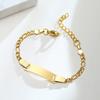 Baby Kids Bracelet, Stainless Steel Chain Bracelet Adjustable Link without Name,Girl Boy Children Birthday Gift