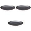 Set of 3 Black Sea Oval Plates (Large) [26.3 X 18.8 X 2.8 Cm] | Chinese Oval Plates by Setomonohonpo