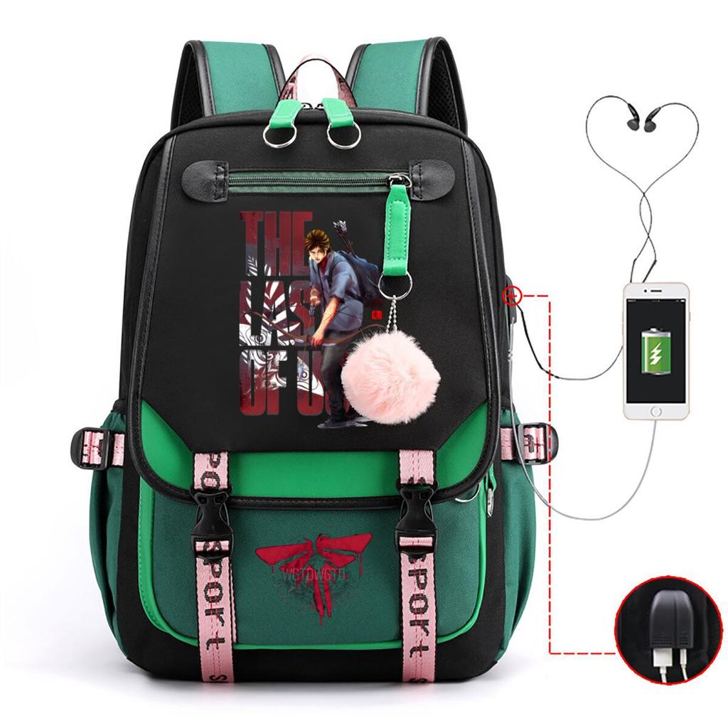 The Last of Us Printed Youth Leisure Travel Backpack Multifunctional Student School Bag