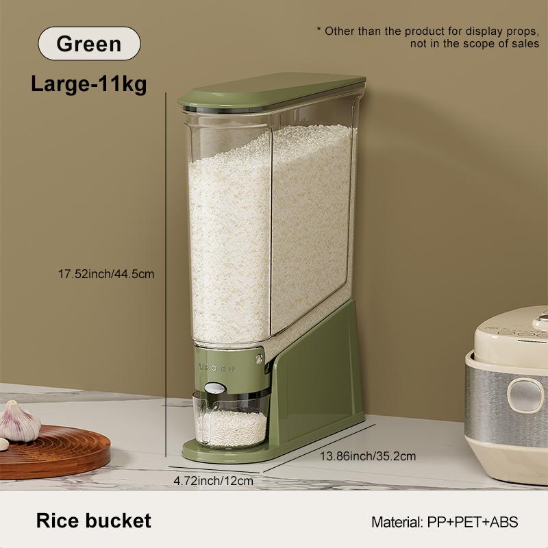 Uforu Press-Type Household Rice Drum Moisture-Proof Sealed Rice Container Slot Grain Storage Drum Food-Grade Organizing Box