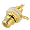 10pcs Gold Plated RCA Jack Terminal Female Socket HIFI Audio Connector (Black)