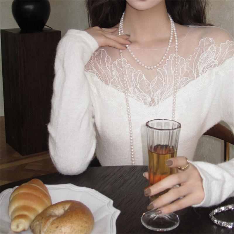 Shijia Pearl Necklace: Luxurious Retro Fall/Winter Beaded Jewelry for Women