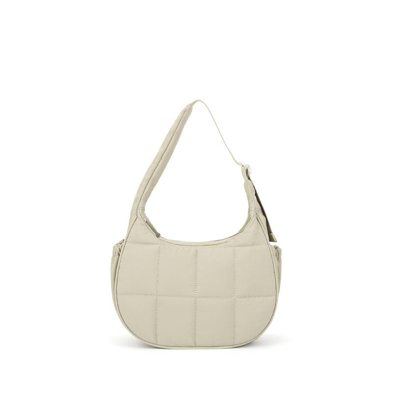 Nylon zipper women's shoulder hand-held underarm bag, high-end sense work commuter versatile bag