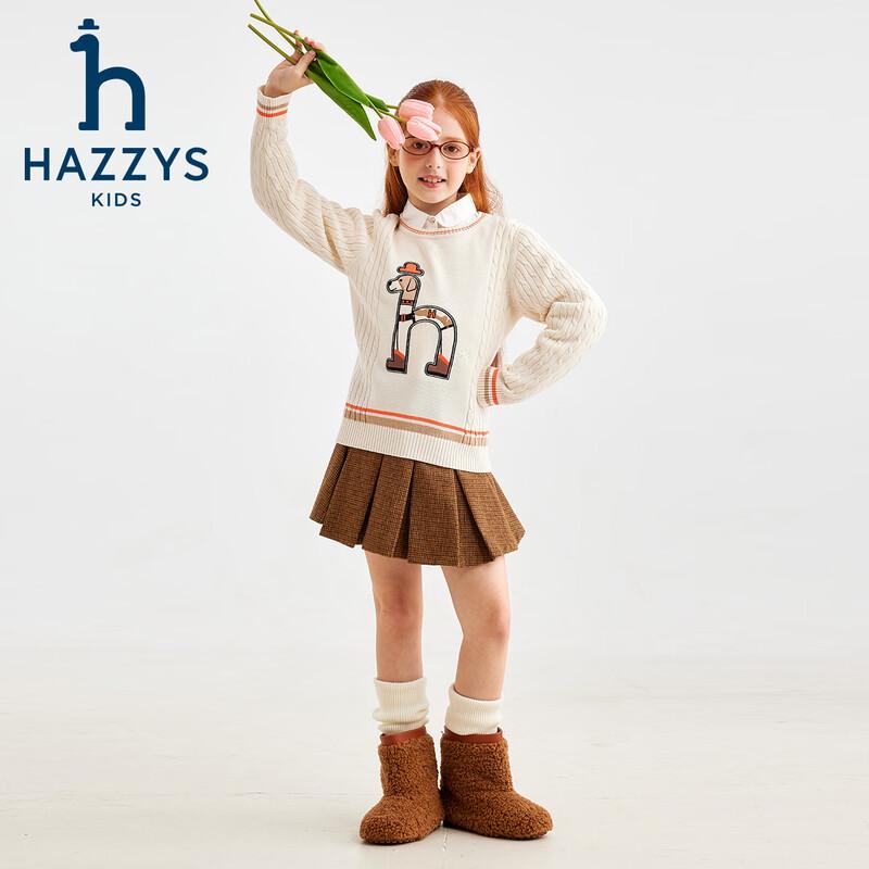 HAZZYS Girls' 2025 Fall Cotton Knit Sweater