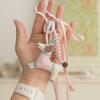 Handmaking Braided Rope Bag Pendant Polyester Fabric Animal Couple Keyring  Jewelry Accessories