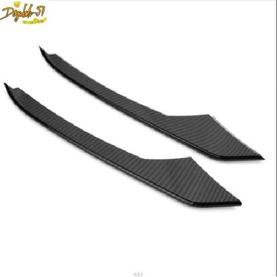 2pcs Carbon Fiber Front Fog Light Lamp Cover Trim For Ford Mustang 2015-2017