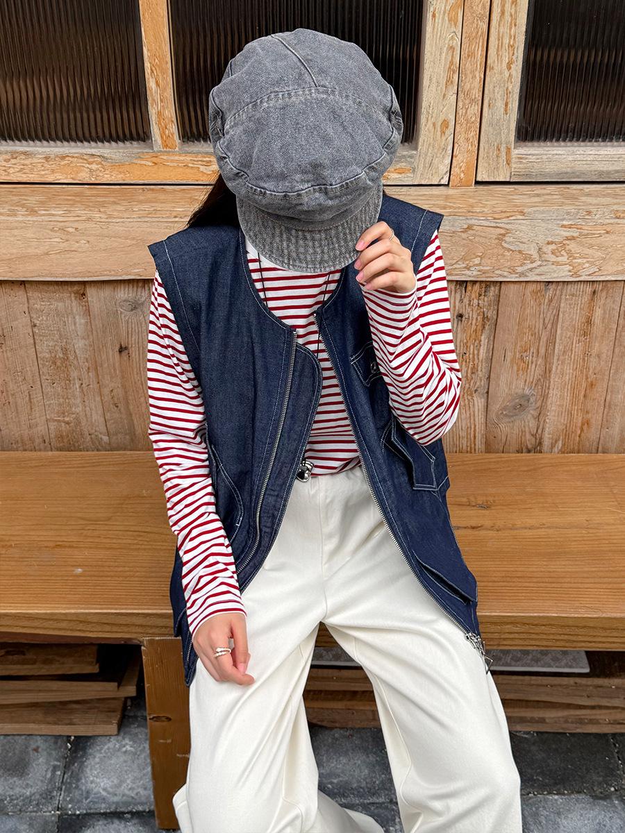 

Женский ПЛЮС Свободный Многослойный Жилет из Хлопка и Льна - Повседневный и Универсальный Дизайн One Size (90-150 jin) индиго