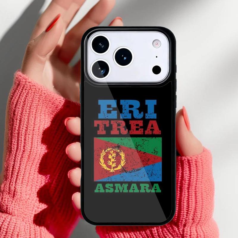 Eritrea Flag Phone Case for iPhone 17 16 15 14 13 Pro Max Back Cover for 12 11 Pro Coque