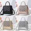 Stylish And Chic Pearl Handbag With Rhinestones Perfect For Everyday Use In Black And Khaki