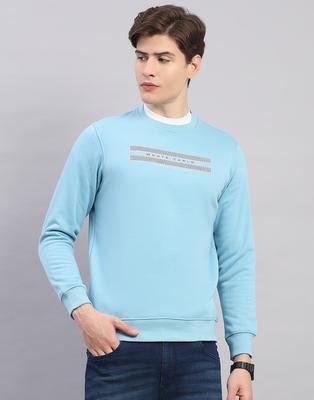 Men's Regular Fit Printed Round Neck Full Sleeve Sweatshirt