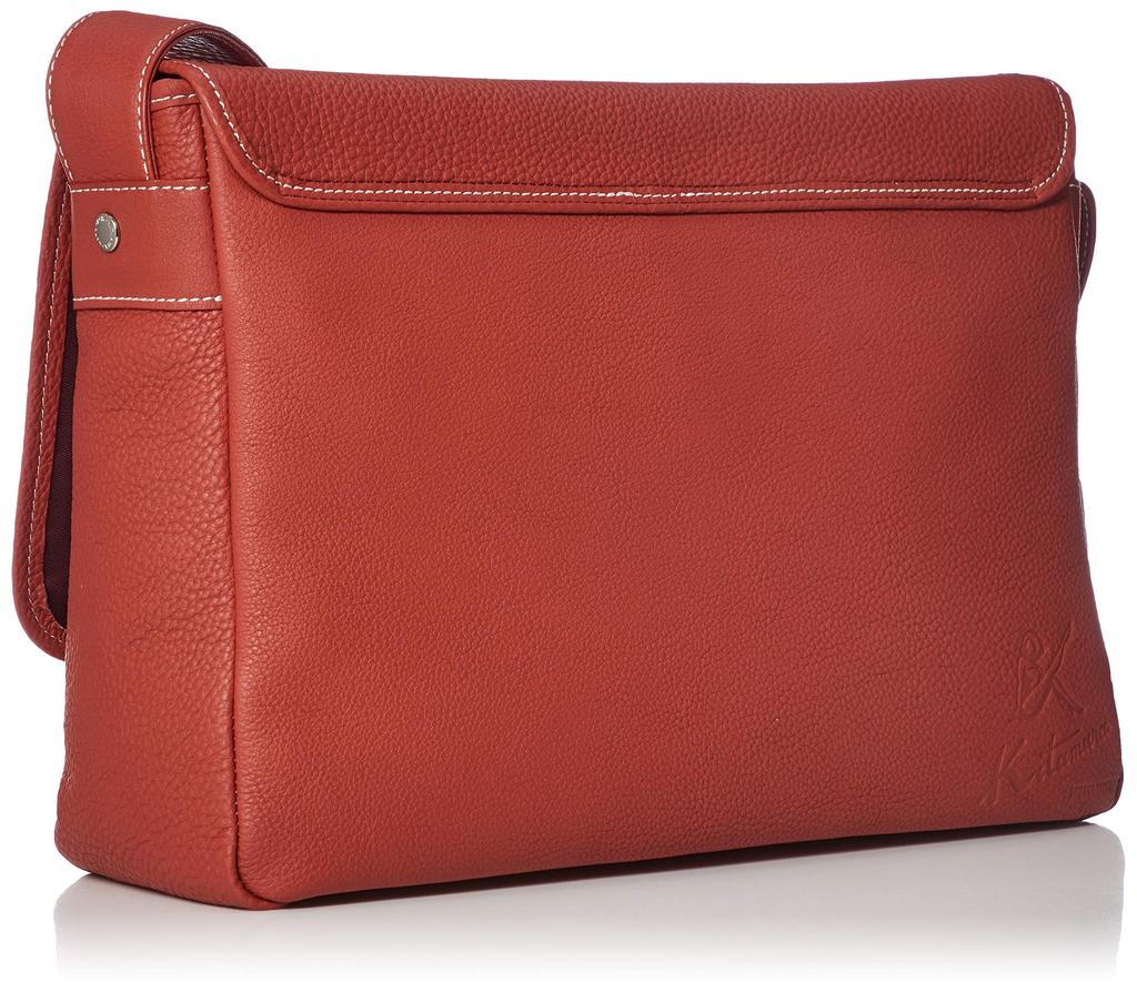 Shoulder A4 Size Stitching 70911 [Kitamura] Bag, Compatible, Y-1112, Red/Ivory [Red]