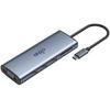 t09-r grey 9-in-1 multiport adapter