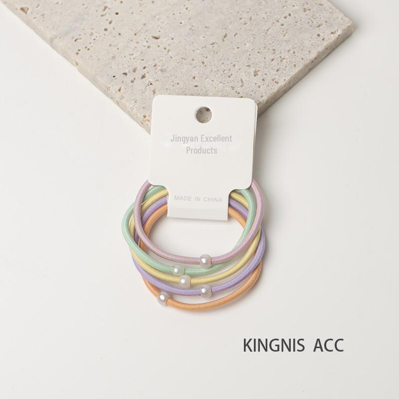 Spring & Summer 2025 Hair Accessories Collection: High-Elasticity Rubber Band Hair Ropes & Headbands for Women